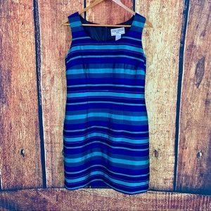 Jessica Howard blue silk lined tank dress